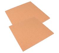ULDIGI 2 Pcs Self-Adhesive Cork Boards for Message and Photo Hanging, Stylish Brown Wood Material, Easy to Install Wall Decor for Office and Home Use