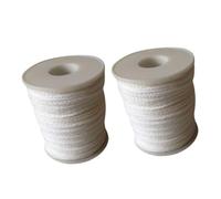 ULDIGI 2 Roll Strand Smokeless Cotton Candle Wick for Candle Making Pure Degreased Cotton Core Replacement Wick with Stable Flame Long Burning Suitable for DIY and Oil Lamps White