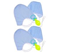 ULDIGI 2 Sets Adult Costume Accessories with Bonnet and Jumbo Pacifier, Versatile Event Use and Universal Fit Design, for Shower Party and Playful Party Scenes