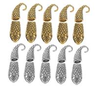 ULDIGI 20 Pairs Snake Bracelet Clasps Alloy Toggle Connection Buckles for DIY Necklace and Bracelet Making Easy Assembly Tarnish-Resistant Jewelry Findings for Crafting and Repairs
