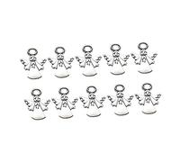 ULDIGI 20pcs Antique Silver Alloy Angel Charms for Jewelry Making Small Double Sided Blessing Pendants for DIY Bracelets Necklaces Earrings Craft Supplies