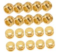 ULDIGI 20pcs Golden Folk Guitar String Beads for Acoustic and Classical Guitars with Practical Design for String Replacement and Repair