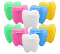ULDIGI 20Pcs Keepsake Tooth Box with Independent Compartments for Teeth and Hair Storage Mixed Color Styles for Boys and Memory Collection
