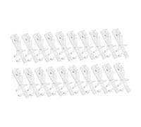 ULDIGI 20Pcs Pom Valance Clips for Vertical Blinds Replaceable Plastic Blind Clamps Window Accessory Transparent Clips for Home Office Hotel Use