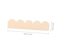 ULDIGI 20pcs Unfinished Scalloped Decorative Wood Trim for DIY Crafting Flexible Wood Moulding Border for Cabinet Door Window Frame Upgrade Reliable Unfinished Strips for Home Wall