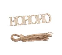 ULDIGI 20pcs Wooden Pendant Home Decor Ornaments Xmas Decor Christmas Craft Christmas Baubles Decorations Hanging Decorations Ornament Kits Festive Bamboo