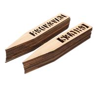 ULDIGI 24pcs Bamboo Herb Markers Plant Tags for Garden Labels Easy to Distinguish and Display Plant Name for Courtyards and Beds for Outdoor Use