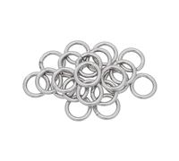 ULDIGI 24pcs Stainless Steel O Rings Solid Core Welded Metal Circles with Smooth Edges for Jewelry Making Findings Craft Hoops DIY Dreamcatcher Macrame Heavy Duty Metal Wreath Projects
