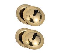 ULDIGI 2pairs Finger Cymbals for Boys and Girls Mini Musical Instrument Cymbals Strings