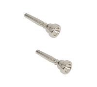 ULDIGI 2pcs 7c Trumpet Mouthpiece Silver Plated Replacement for King Trumpets for High Register