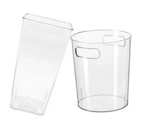 ULDIGI 2pcs Acrylic Flower Arranging Bucket Modern Desktop Flower Storage Container Versatile Decorative Vase for Home Office Florist Use Stylish Functional Display
