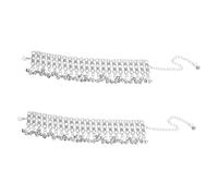 ULDIGI 2pcs Adjustable Dancing Bell Anklets Boho Tribal Foot Chain Jewelry for Women Belly Dance Summer Beach Barefoot Sandal Accessories