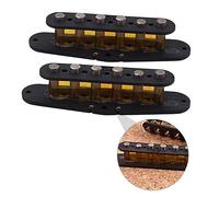 ULDIGI 2pcs Alnico Magnetic Steel Single Coil Pickup Slug Bobbin Covers, Humbucker Bobbin Accessories for Electric Guitar Replacement and Repair, Suitable for Guitar Maintenance