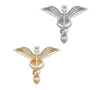 ULDIGI 2pcs Angel Wing Brooches for Clothes Unique Party Lapel Pins Chic Clothes Brooch Pins