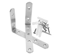 ULDIGI 2pcs Anti Tip Furniture Anchors Kit for Baby Proofing Heavy Duty Wall Safety Brackets for Secure Cabinets and Bookshelves 100 * 150mm 4mm Thick Child Safety Solution