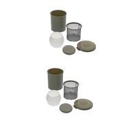 ULDIGI 2pcs Art Class Essential Oil Paint Brush Washer Strainer Portable Paint Brush Cleaner Pot Compact Design
