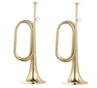 ULDIGI 2pcs Beginner Bugle Trumpet for Military Orchestra by Bugels School Band Trumpet Wind Instrument
