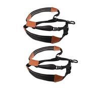 ULDIGI 2pcs Boys and Girls Saxophone Shoulder Belt Padded Neck Strap Saxophone Harness Comfortable Easy to Wear Black