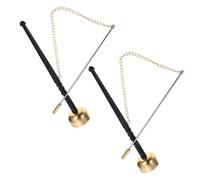ULDIGI 2pcs Bronze Buddhist Percussion Instrument Temple Supply Musical Instrument for Meditation