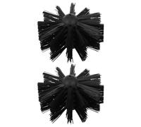 ULDIGI 2pcs Chimney Brush Heads and Dryer Duct Cleaner Replacement Nylon and Plastic Wire Brush for Cleaning Inner Wall without Rod Suitable for Chimney and Dryer