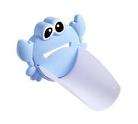 ULDIGI 2pcs Crab-shaped Faucet Extender for Boys and Girls, Blue and Pink Cartoon Tap Extender for Bathroom and Kitchen Sink, Safe Water Flow Control, Child-friendly Plastic, Bathroom Safety Accessory