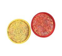 ULDIGI 2pcs Delicate round Singing Bowl Mat Made of Cloth, Comfortable and Smooth the Touch, Designed to Prevent Bowl Collisions, Craft Decoration for Homes and Offices