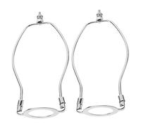 ULDIGI 2pcs E27 Metal Lampshade Harp Holder Bracket Easy Adjustment and Installation Suitable for Table Lamps and Floor Lamps Replacement Accessories