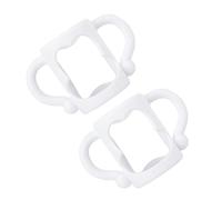 ULDIGI 2pcs Ergonomic Silicone Handle for Bottles Non-Slip Feeding Bottle Wide Mouth Feeder Grip