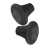 ULDIGI 2pcs Fishing Rod Butt Protector Eva Rubber Black Large Rod Handle Butt Cap for Deep Sea and Offshore Fishing