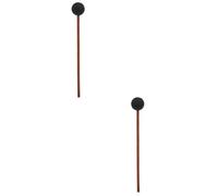ULDIGI 2pcs Gong Resonant Mallet Whaling Singing Effect Friction Marimba Mallet Wooden Long Handle Performance Percussion Instrument