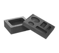 ULDIGI 2pcs Graphite Casting Mould Crucibles for Melting Metal Ingot Mold for Silver, Gold, Copper, Brass, Aluminum Jewelry Making and Refining Metal Casting Supplies