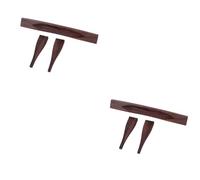 ULDIGI 2pcs Guitar Bridge Replacement for Bass Archtop Tone Construction Smooth Roller Saddles
