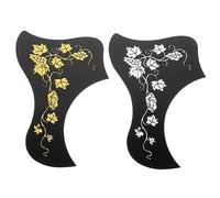 ULDIGI 2pcs Guitar Scratch Plate Acoustic Pickguard in Silver Gold Pvc Material Scratch Impact Protection Guitar Protective Sticker