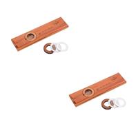 ULDIGI 2pcs Kazoos Musical Instruments for Boys and Girls Kazoo Membranes Musical Toy Wooden for Preschool Education