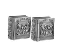 ULDIGI 2pcs Keepsake Tooth Box for Teeth Storage Decorative Organizer Elegant for Preserving First and Curl Parents