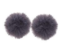 ULDIGI 2pcs Lavalier Microphone Wind Cover 1cm Microphone Windscreen Muff Grey Foam for Wind Protection