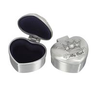 ULDIGI 2pcs Love Box for Teeth Keepsake Alloy Material Teeth Holder for Preserving Boy Girl's First Moments