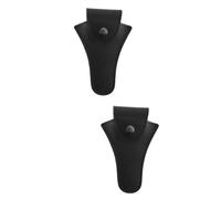 ULDIGI 2pcs Musical Instrument Storage Pouch Small Black Bag for Trumpet Horn Storage Holder Buckle for Mouth Guard Case