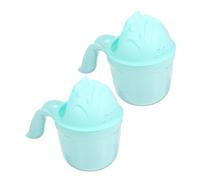 ULDIGI 2pcs Shampoo Rinse Cup Bath Cups for Rinsing Hair Bath Mug for Toddlers Shower Cap