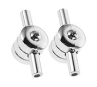 ULDIGI 2pcs Snare Drum Lugs Metal Double End Cylindrical Drum Lug Accessories for Snare Tom with Dual Direction Tension Control and Replacement