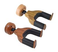ULDIGI 2pcs Solid Wood Detachable Guitar Hangers Hook Holder for Wall Primary Wood Metal Rubber Instrument Hangers for Wall Mount Guitar Storage