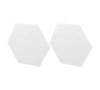 ULDIGI 2pcs Sound Insulation Boards Polyester Fiber Sound Absorbing Panels White Acoustic Wall Panels for Home Office Gym Church with High Density Impact Resistance