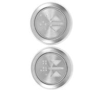 ULDIGI 2pcs Stainless Steel Elevator Button Replacement for Lift Panels, round Shape Easy Installation and Convenient Operation, Suitable for Office Towers and Residential Complexes