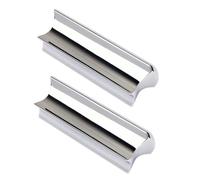 ULDIGI 2pcs Stainless Steel Guitar Slides Hard Chrome Plated Metal Tone Bars for Standard and Lap Steel Guitars, Professional Finger Slides for Guitarists