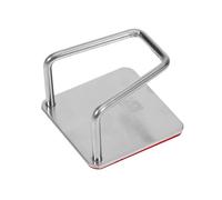 ULDIGI 2pcs Stainless Steel Sponge Drain Rack with Hole-Free Adhesive Hooks for Kitchen and Bathroom, Multi-Functional Storage Rack with No Wall Damage, Silver Finish