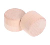 ULDIGI 2pcs Tooth Keepsake Box Solid Wood Storage Container for First Teeth and Fetal Hair Airtight Seal Dustproof Preservation for Newborn Memories Gift for Boys