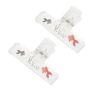 ULDIGI 2pcs Transparent Acrylic Music Note Page Holder Clips for Piano Violin Guzheng Cartoon Pattern Sheet Music Page Holders with Strong Grip for Practice and Training