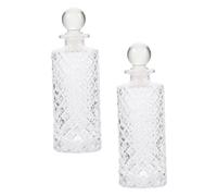 ULDIGI 2pcs Transparent Aromatherapy Glass Bottles Multi-functional Essential Oil Perfume Containers for Everyday Use Spa Meditation and Home Decoration