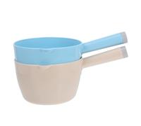 ULDIGI 2pcs Water Scoop Water Spoon Japanese Style Plastic Ladle with Large Capacity Simple and Practical Design for Watering Vegetables and Flowers in Home Kitchen