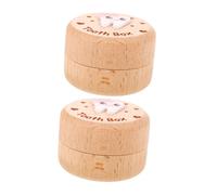 ULDIGI 2pcs White Ceramic Toothbrush Holder and Tooth Collection Box for Kids Portable Baby Keepsake Storage Box Safe Storage Solution Modern Elegant Aesthetic Tooth for Boys and Girls
